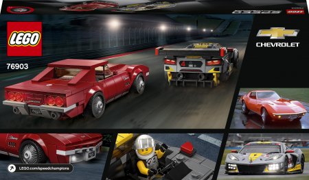 76903 LEGO® Speed Champions Chevrolet Corvette C8.R Race Car un 1968 Chevrolet Corvette 76903