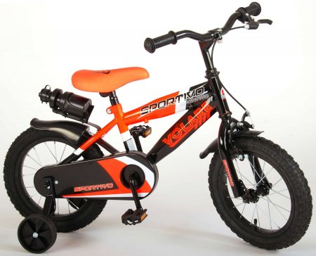 VOLARE Sportivo velosipēds 14" neona oranžs ar melnu, 2042.g 2042