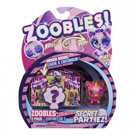 ZOOBLES figūru komplekts Animal, 2gab, 2 sērija Secret Partiez Rock N Roll, 6064329 6064329