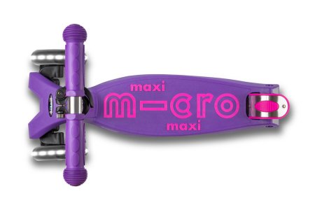 MICRO skrejritenis Maxi Micro Deluxe LED Purple, MMD066 