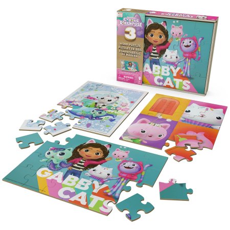 SPINMASTER GAMES puzles komplekts "Gabbys Dollhouse", 3 puzles, 6066549
 6066549