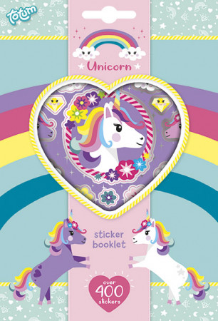 TOTUM uzlīmju komplekts Unicorn Sticker Book, 4 loksnes, 071117 71117