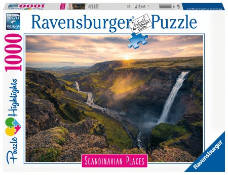 RAVENSBURGER puzle Haifoss Waterfall, Iceland, 1000gab., 16738 16738
