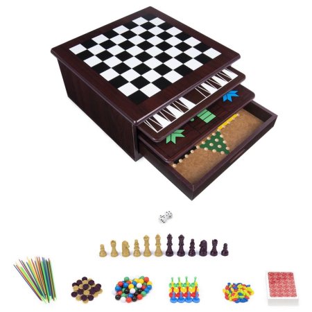 SPINMASTER GAMES galda spēļu komplekts 12in1 Game House, 6065368 