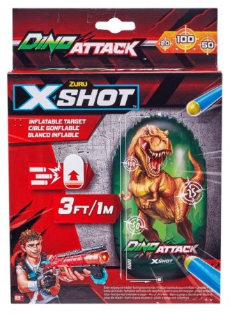 XSHOT-DINO ATTACK piepūšamais mērķis Dino, 4862 4862