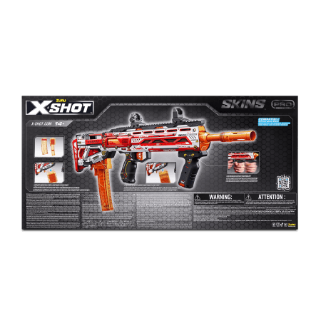 X-SHOT rotaļu pistole "Skins Pro", Sinister 1. sērija, sortiments, 36600 