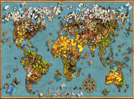 RAVENSBURGER puzle Tauriņu pasaule, 500gab., 15043 15043