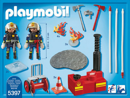 PLAYMOBIL CITY ACTION Firefighting Operation with Water Pump, 5397 5397