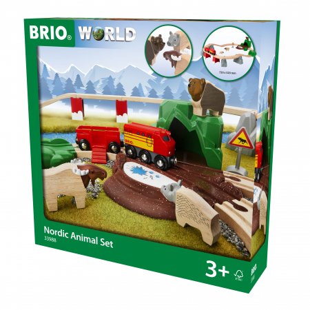 BRIO meža dzīvnieku komplekts, 33988 33988