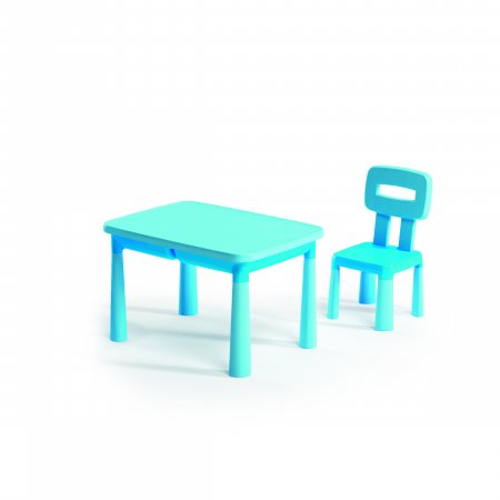 ADRIATIC Gaiši zils galds ar mantu glabātuvi  + krēsls, 1127/A 1127/A