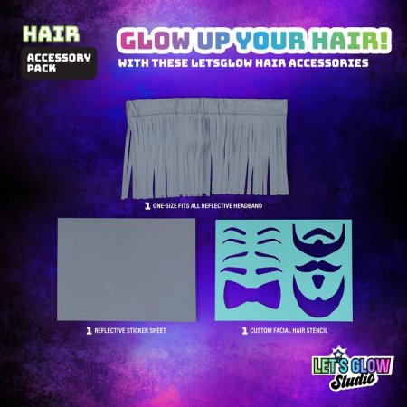 LET'S GLOW piederumu komplekts Studio Hair, LG3361H LG3361H