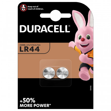 DURACELL akumulators LR44 1,5V 2 gab, DURSC51 