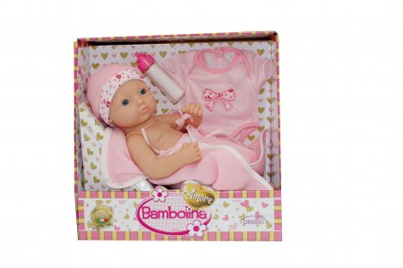 BAMBOLINA jaundzimušo bērnu lelle Amore, 34cm, ar aksesuāriem, BD1831 BD1831