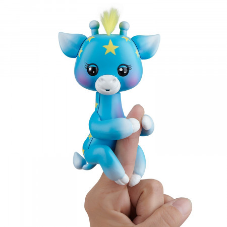 FINGERLINGS interaktīvā rotaļlieta žirafe Lil' G, zils, 3556 3556