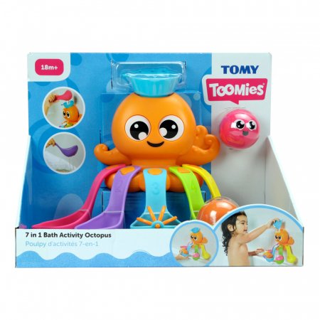 TOMY  vannas rotaļlieta 7in1 Octopus, E73104 E73104