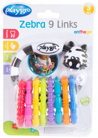 PLAYGRO piekarināma rotaļlieta Zebra, 0184558 0184558