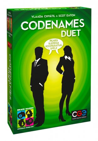 BRAIN GAMES kāršu spēle Codenames Duet (LV), BRG#CODDLV BRG#CODDLV