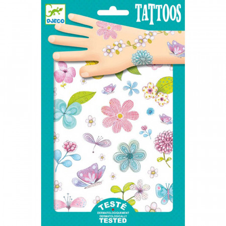 DJECO Body Art Tattoos -Fair flowers of the field, DJ09585 DJ09585