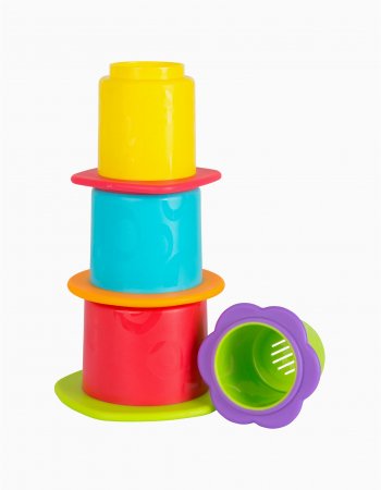 PLAYGRO bath toy Chewy Stack and Nest Cups, 187253 187253