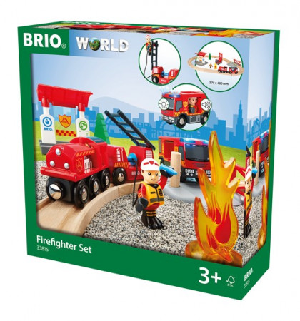 BRIO RAILWAY ugunzdzēsēji, 33815000 33815000