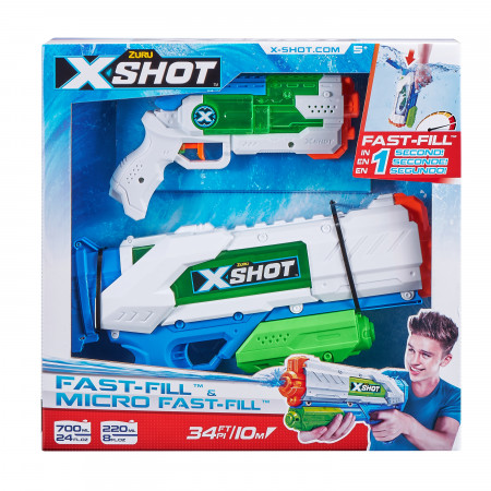 X-SHOT ūdenspistoļu komplekts Fast- Fill ir Micro Fast-Fill, 56225 56225