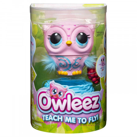 OWLEEZ interaktīvā rotaļlieta Pūce, rozā, 6053359 6053359