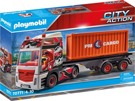 PLAYMOBIL CITY ACTION Kravas automašīna ar kravas konteineru, 70771 70771
