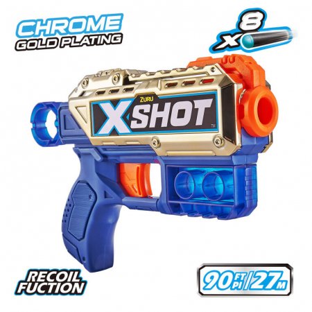 XSHOT rotaļu pistole Excle Kickback Golden, 36477 36477