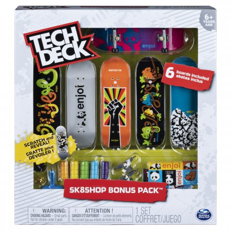 TECH DECK skrituļdēļa komplekts Bonus Sk8 Shop, 6 gab, sortimentu, 6028845 6028845