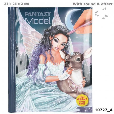 FANTASY MODEL krāsojamā grāmata ar LED gaismu un skaņu, 10727 10727