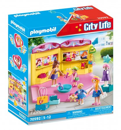 PLAYMOBIL CITY LIFE Bērnu modes veikals, 70592 70592