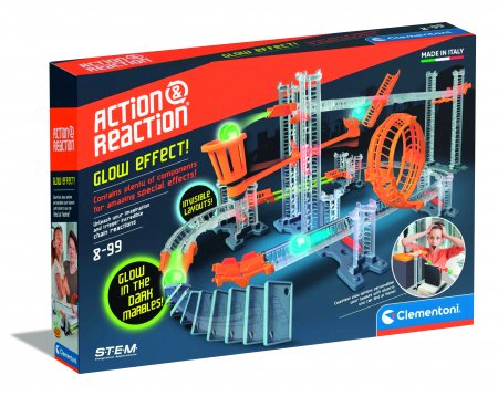 CLEMENTONI ACTION&REACTION trases sist?ma Glow in the dark, 75067BL 75067BL