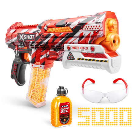 X-SHOT rotaļu pistole "Hyper Gel", 1. sērija, 5000 gēla bumbiņas, sortiments, 36622 36622