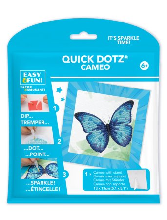 "DIAMOND DOTS radošs dimanta gleznas komplekts ""Blue Butterfly"", DTZ5.004" DTZ5.004