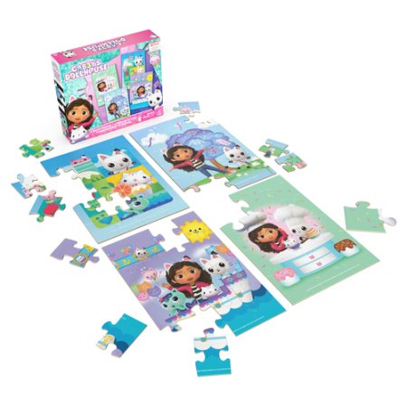 SPINMASTER GAMES puzles komplekts "Gabbys Dollhouse", 4 puzles, 6067990
 6067990