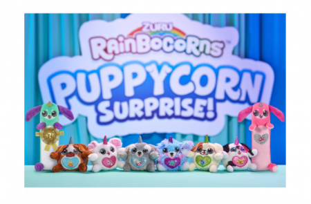 RAINBOCORNS plīša rotaļlieta ar piederumiem Puppycorn Surprise, 4 sērija, 9251 9251