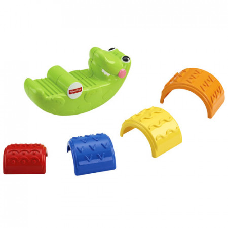 FISHER PRICE rotaļlieta krokodīls "Stack&Rock", CDC48 