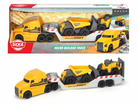 SIMBA DICKIE TOYS MACK VOLVO komplekts Micro Builder Truck, 203725005 203725005