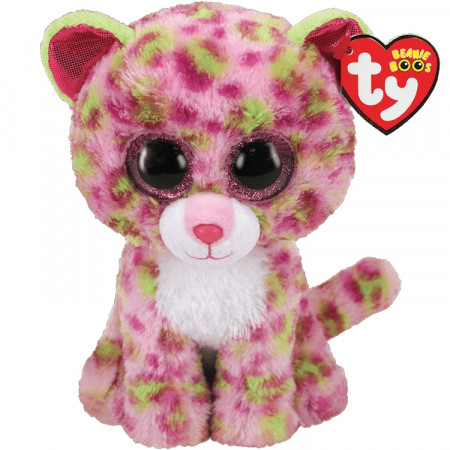 TY Beanie Boos rozā plīša leopards LAINEY 23cm, TY36476 TY36476