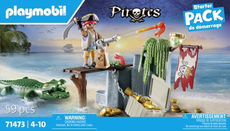 PLAYMOBIL PIRATES Pirāts ar aligatoru, 71473 