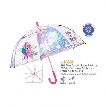 PERLETTI transparent umbrella Unicorn 42/8, 15581 15581