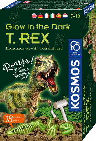 KOSMOS eksperimentu komplekts Glow in the Dark T. REX, 1KS616915 1KS616915
