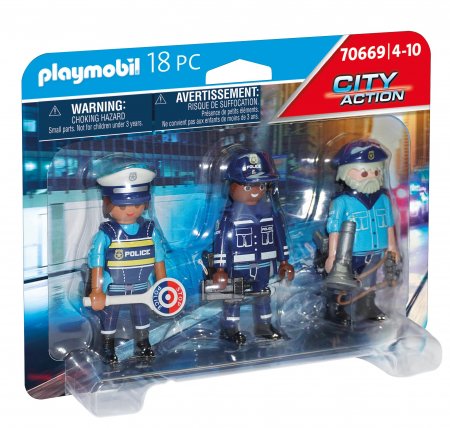 PLAYMOBIL CITY ACTION Policijas figūru komplekts, 70669 70669