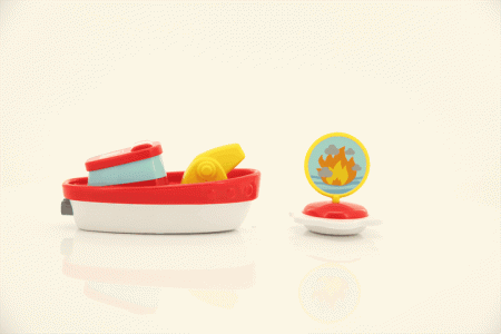 BB JUNIOR vannas rotaļlieta Splash 'N Play Fire Boat, 16-89015 16-89015