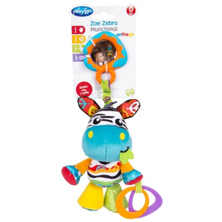 PLAYGRO rotaļlieta Zebra Munchimal, 0186979 0186979
