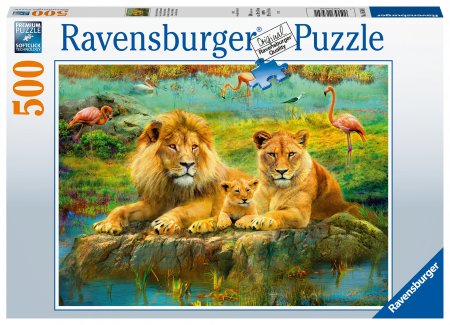 RAVENSBURGER puzle Lions in the Savannah, 500gab., 16584 16584
