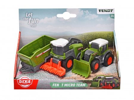 SIMBA DICKIE TOYS traktoru komplekts Fendt Micro Team assort., 203732001 203732001