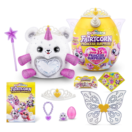 RAINBOCORNS plīša rotaļlieta ar piederumiem "Fairycorn Princess", 6 sērija, 9281 9281