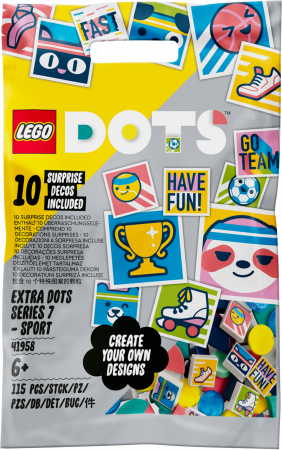 41958 LEGO® DOTS DOTS papildinājumi — 7. sērija. SPORTS 41958
