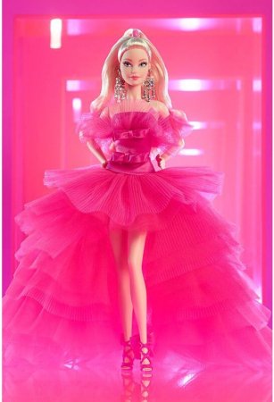 BARBIE Kolekcionējama lelle  ar rozā kleitu, GTJ76 GTJ76